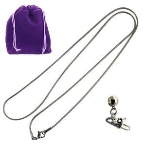 Chainsaw Necklace - Mini Chainsaw with Stainless Steel Snake Chain